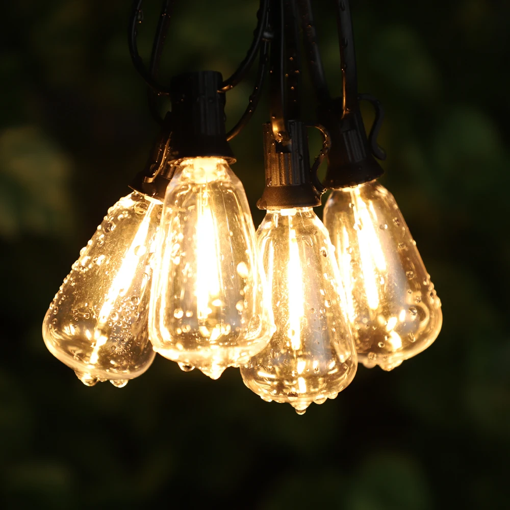 Solar Globe LED-Lichterkette G40 Terrassenlicht USB-Ladegerät 8 Lichtmodi Fernbedienung Garten Solar wetterfeste Hängeleuchte – Detail 21