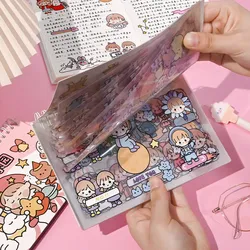 SKYSONIC BOBO-libro de pegatinas de decoración sin repetición, juego de bobinas para mascotas, Material Idol, Kpop, papelería, postales, Kawaii, supplo, 50 hojas