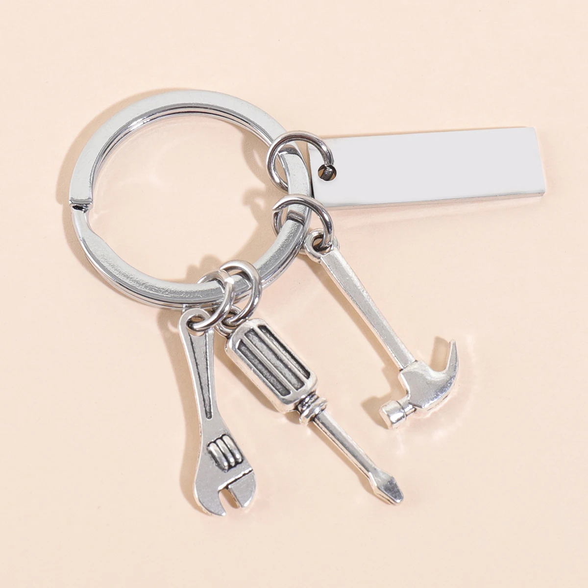 Custom Name Keychain Personalized Metal Key Ring Gift