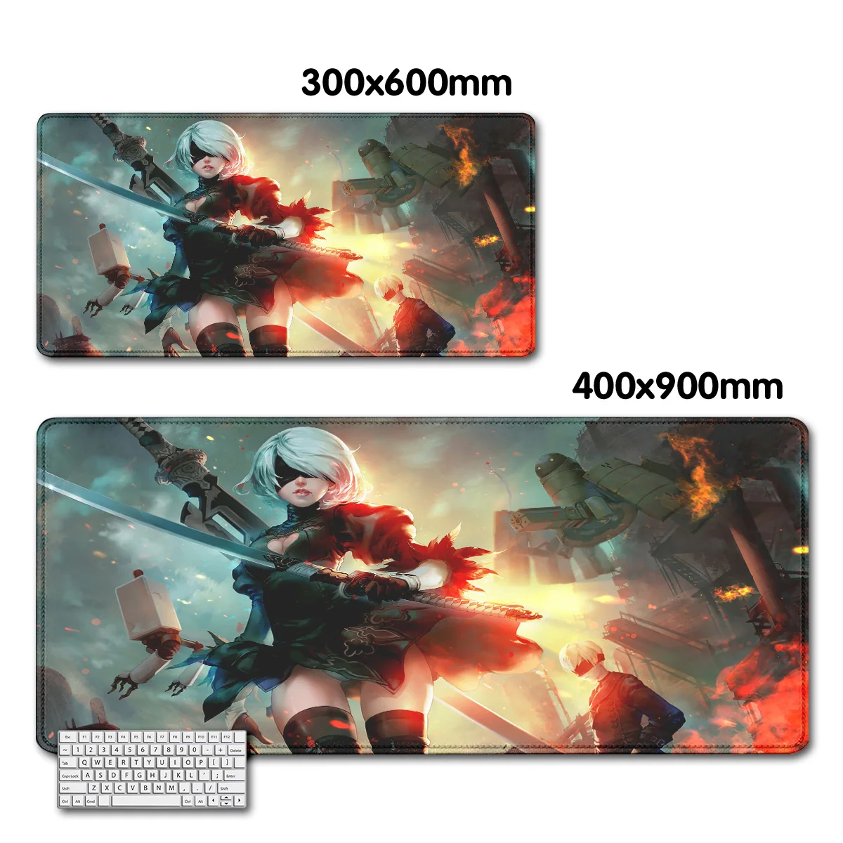 Imagem -05 - Nier Automata Game Mouse Pad Tapete Gamer Sexy 2b Casa Grande Novo Playmat Escritório Macio pc Tapete de Mesa Xxl