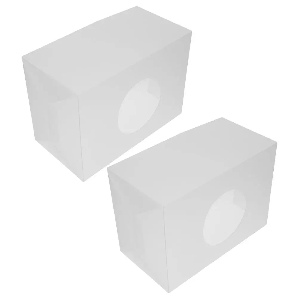 2Pcs Clear Donation Box Large Suggestion Raffle Ticket Money Card Ballot Voting Collection for Event Holiday Suggestion Box