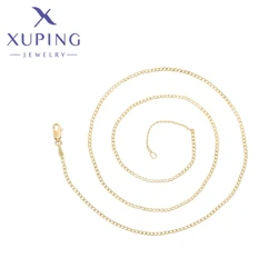 Xuping Jewelry Hot Simple Shaped Light Gold Color Necklace for Woman Schoolgirl Birthday Christmas Party Wish Gifts X000453485