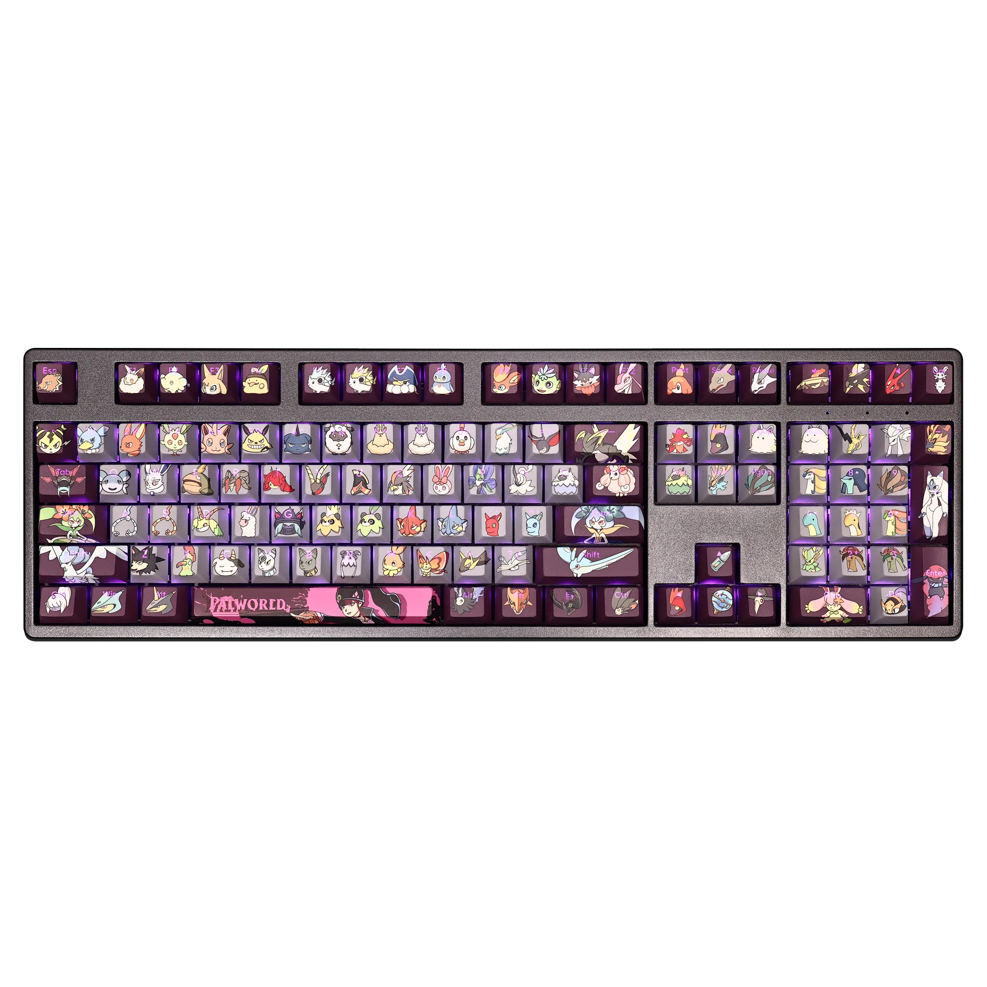 Palworld role108 Keys  Anime game Keycaps RGB translucency PBT Material Cherry Profile Mechanical Keyboard Caps