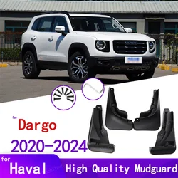 Black Mud Flaps For GWM Haval Dargo 1st 2020 2021 2022 2023 2024 Mudflaps Splash Guards Mud Flap Front Rear Mudguards Fender