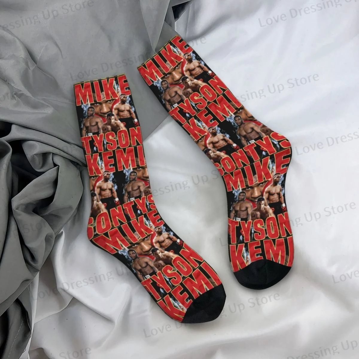 Iron Mike Tyson Men Women Socks Windproof Novelty Spring Summer Autumn Winter Stockings Gift