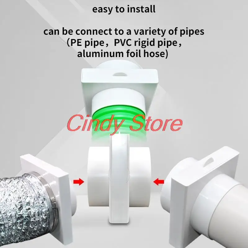 duct air filter inline ducting box ventilation for  PVC pipe PE pipe Aluminum foil tube Inlet pre filter Deworming and Deashing