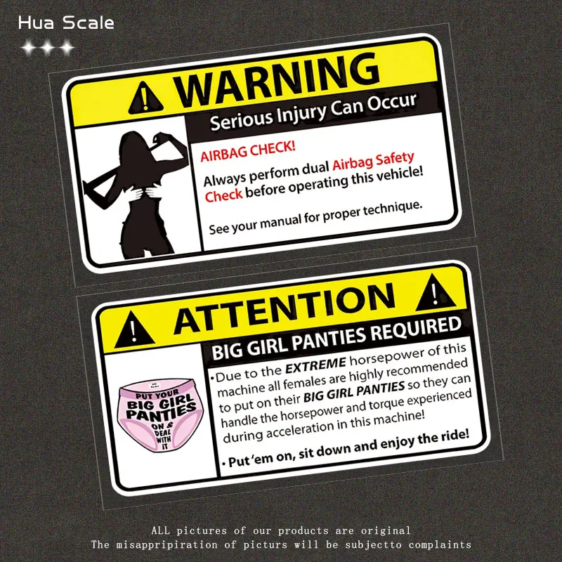 1pc Creative Reflective Warning Car Sticker JDM Modified Decorative Sticker for Car Motorcycle Electric Vehicle