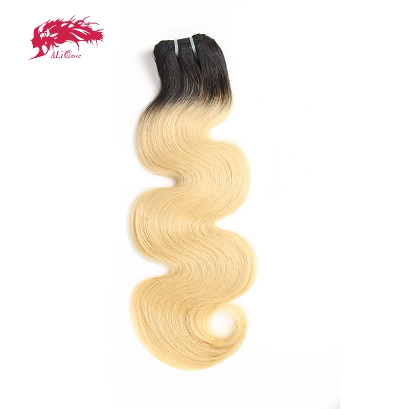

Ali Queen Hair 1Pcs Bundles Body Wave Human Hair 1B-613 Raw Virgin Human Hair Brazilian Unprocessed Human Hair Weaves 8-18in