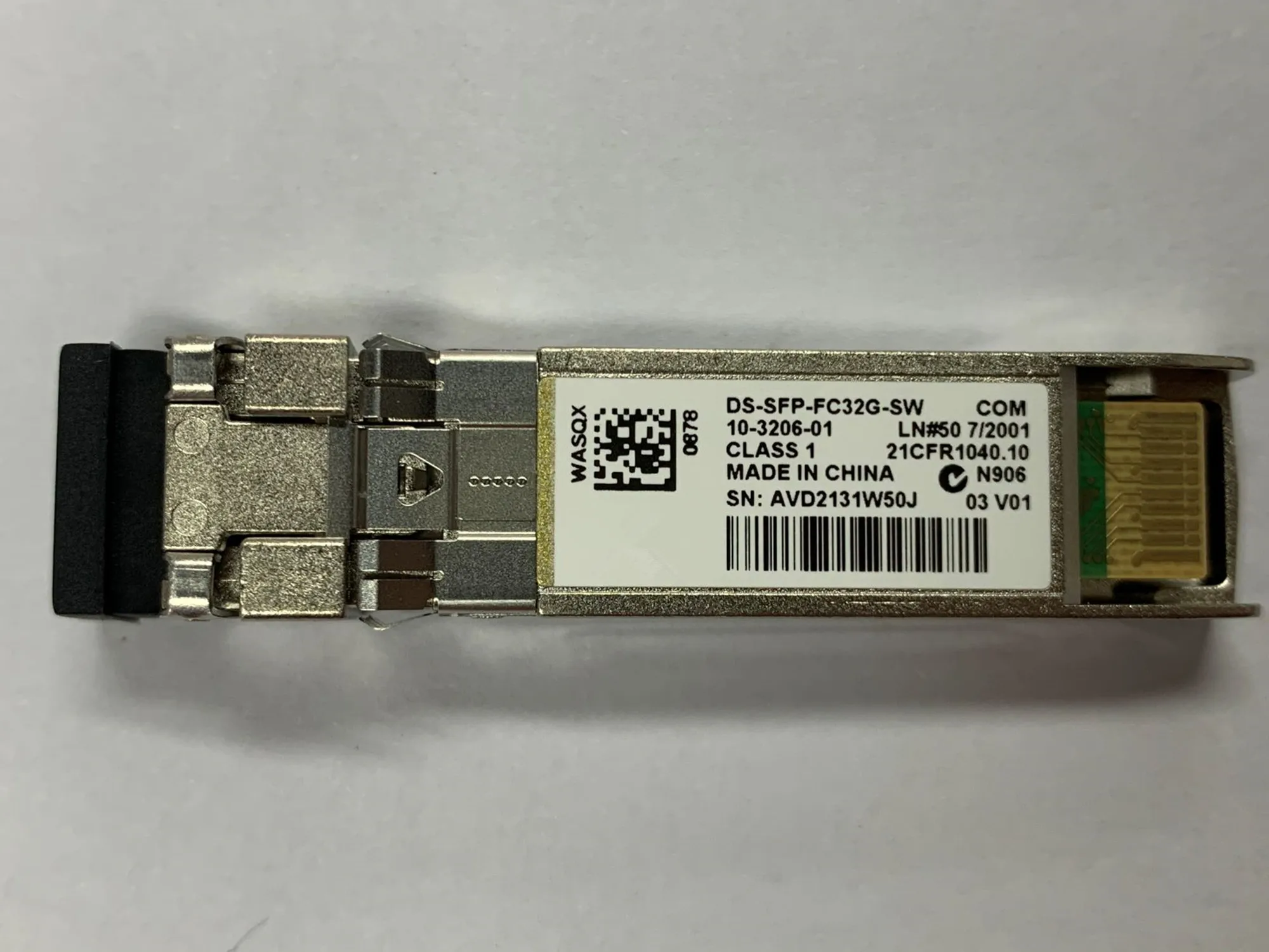 

Sfp 32g Optical Transceiver DS-SFP-FC32G-SW 10-3206-01 32G 850nm Sfp 32g Sfp+ Fiber Switch 32GB Transceiver