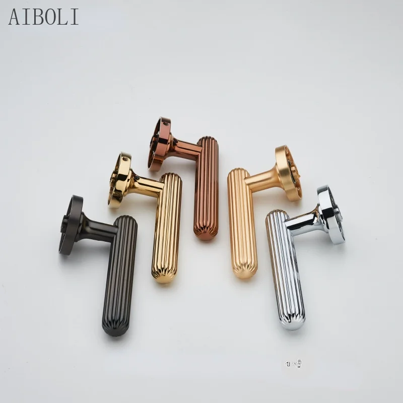 

Indoor Wooden Door Split Lock Universal Type Bedroom Handle Zinc Alloy Silent Household Room Door Lock