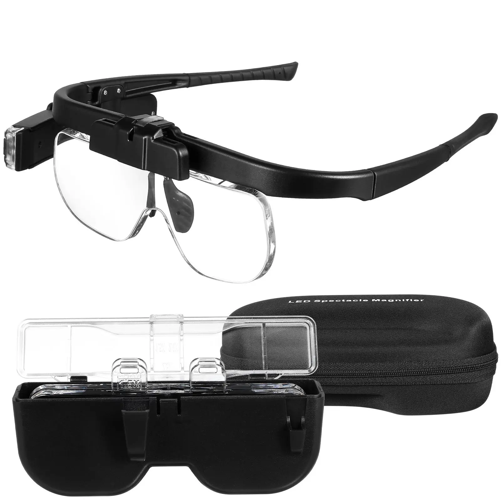 

Illuminated Glass Glasses Bright Light Rechargeable USB Cable Precision Craftsmanship Lightweight Ergonomic