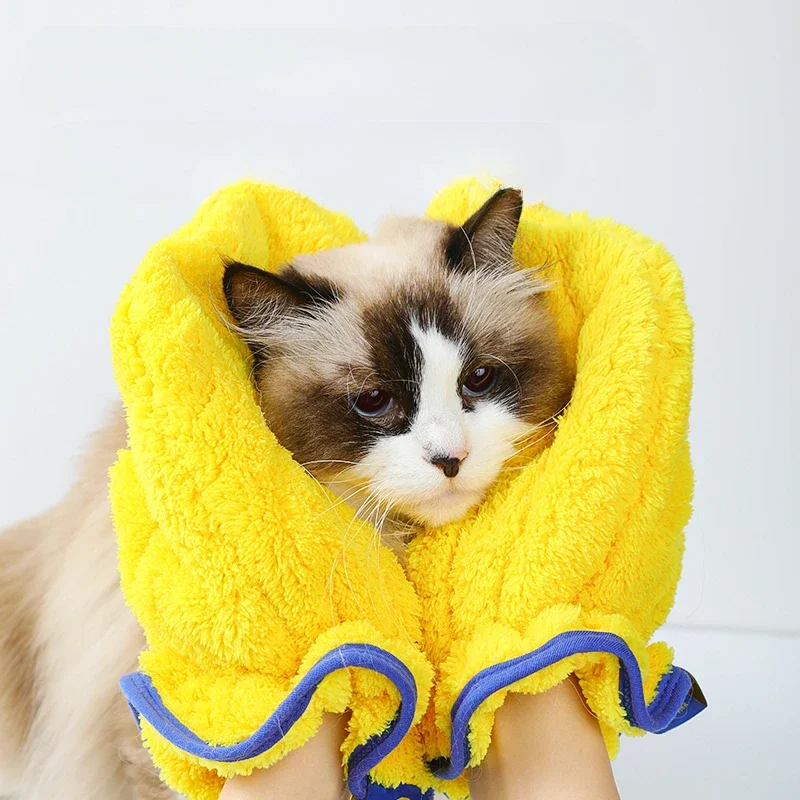 

Pet Bath Towel Gloves Dog Teddy Bichon Super Absorbent Quick-drying Thick Bath Towel Cat Bath Supplies Pet Clean Supplies