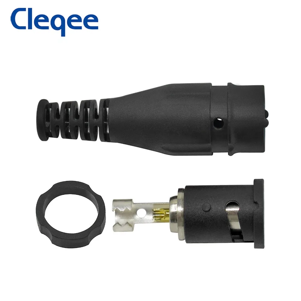 Cleqee P7001 10PCS BNC Male Plug Connector Protective Shell Gold-plated Solder Joint Weldong Type DIY Adapters