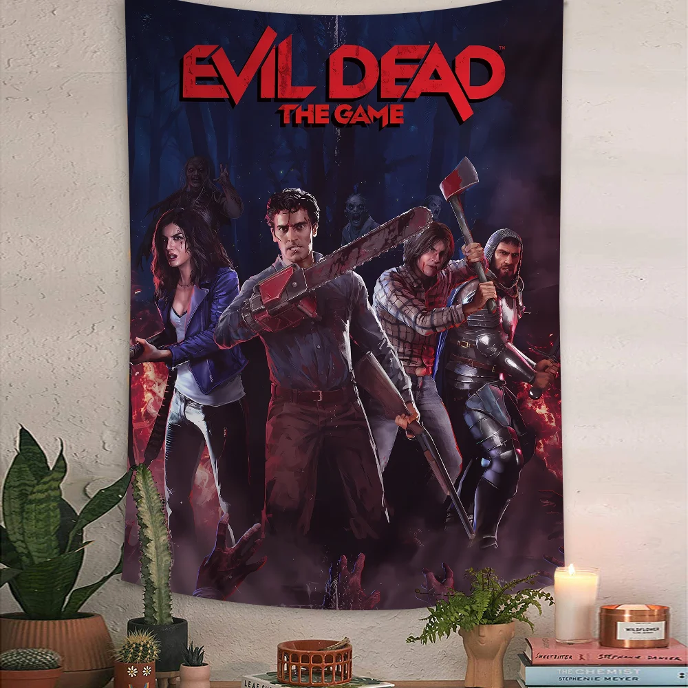 

Horror Movie Evil Dead Rise Colorful Tapestry Wall Hanging Hippie Flower Wall Carpets Dorm Decor Japanese Tapestry