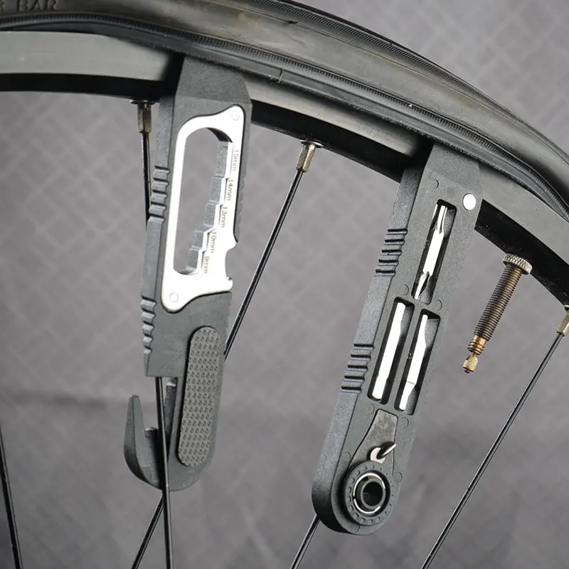 

Bicycle Wrench Kit, Road Bicycle Tool Kit, Multifunctional, Portable, Multi-Purpose, Tire Repair, Ratchet Wrench, Nut Tire Lever