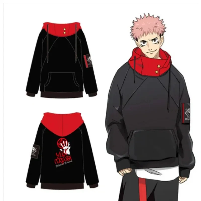 

♥Halloween Cosplay Costume Gojo Satoru Itadori Yuji Adult Unisex Pullover Coat Casual Hoodie JacketNew 2026 Topspeed Cos