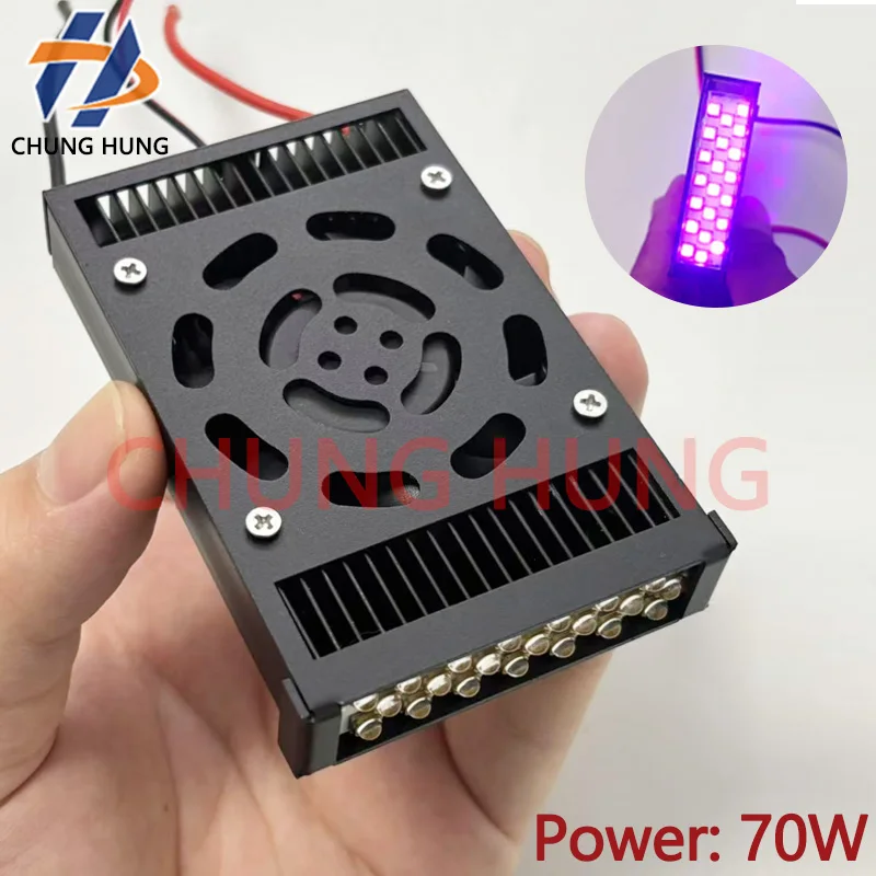 

70W UV LED Ink Gel curing lamp For Epson R1390 L1800 A3A4 Flatbed Printer TX800 XP600 Print Head Small UV Light Modification DIY