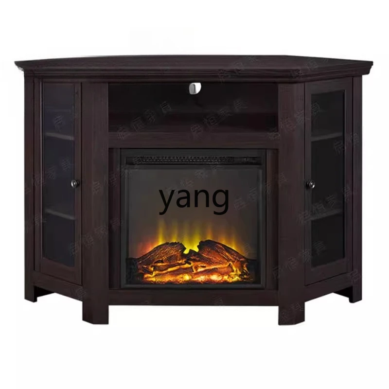 LH American Solid Wood Living Room Corner Cabinet Bedroom Triangle Cabinet Corner Locker