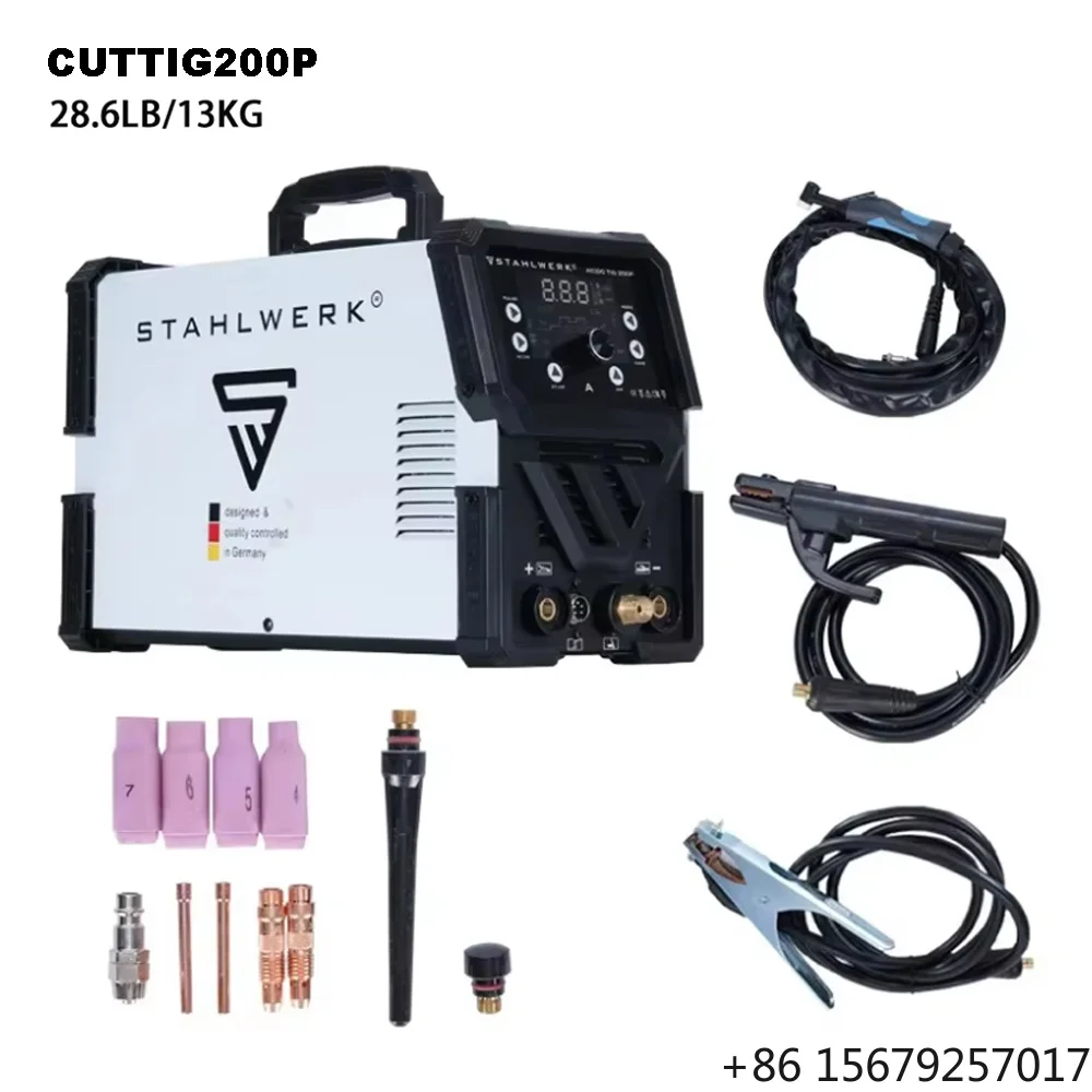 Dual Voltage 110/220V AC/DC ARC TIG CUT Welders Compact Portable Welding Machine for Aluminum CUTTIG200P