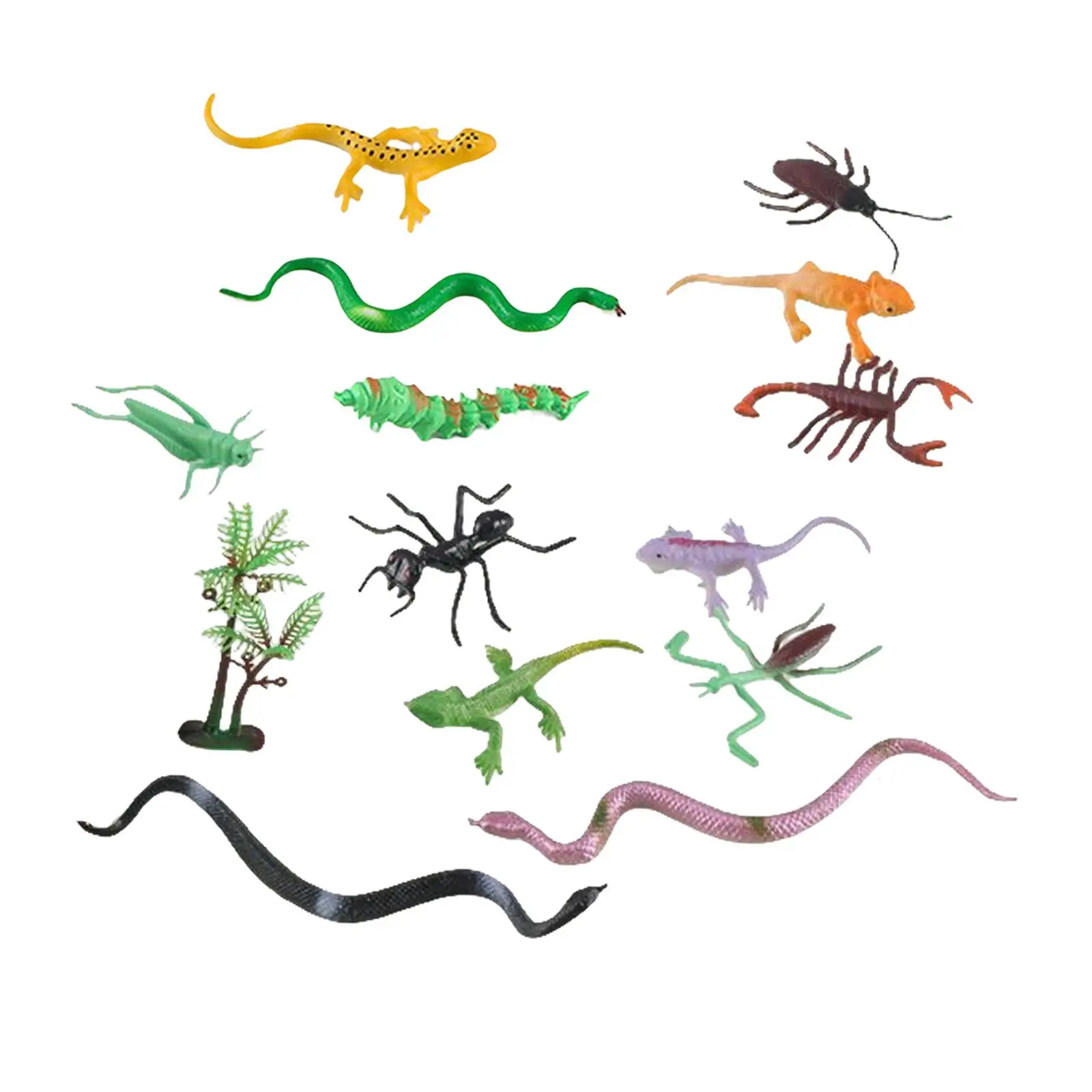 13 Pieces Simulation Animals Model Playset for Theme Party Boys And Girls