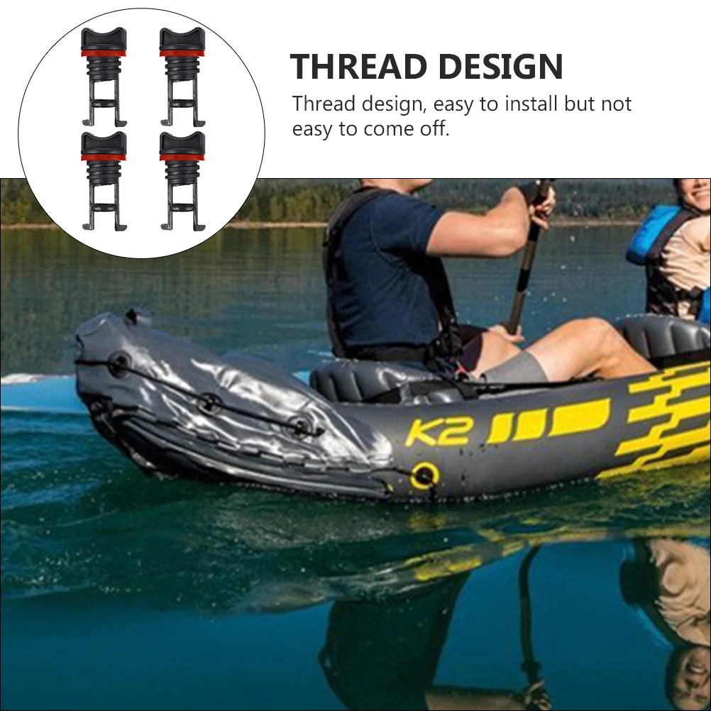 

4 Pcs Waterproof Rubber Plug Drain Stopper Boat Kit Kayak Canoe Light Nylon Supplies Accessory Plugs Toddler