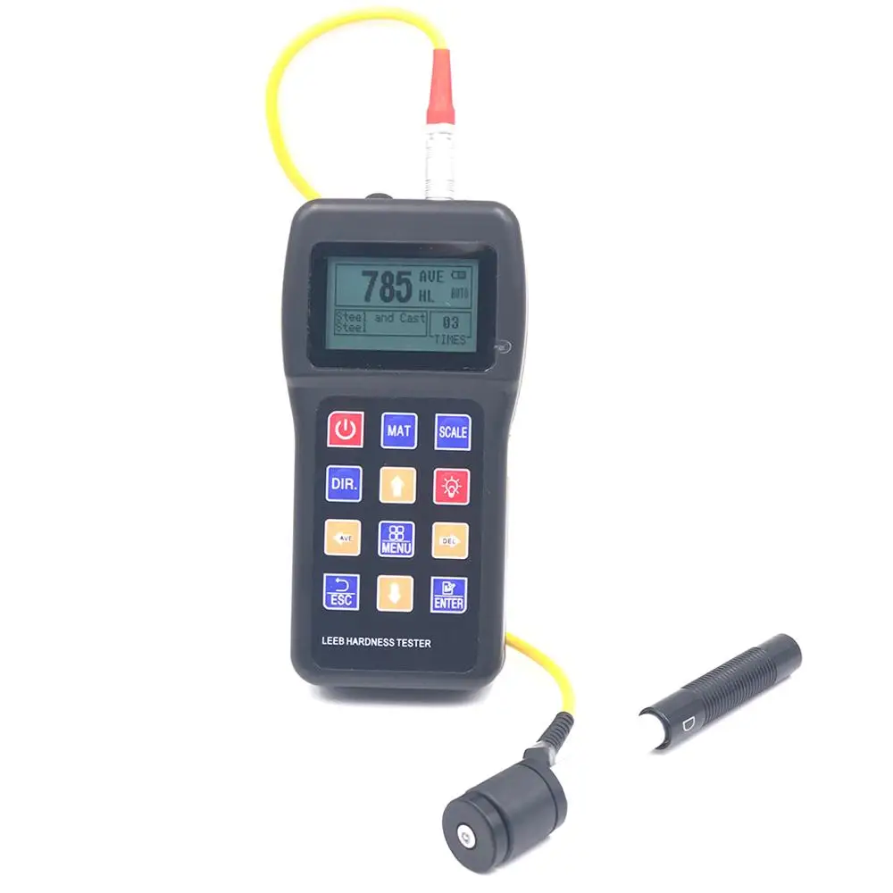 DTEC DH250 Portable Leeb Hardness Tester Metal Hardness Tester D-Type Impact Device Cheap Price Hardness Data Pro Software CD