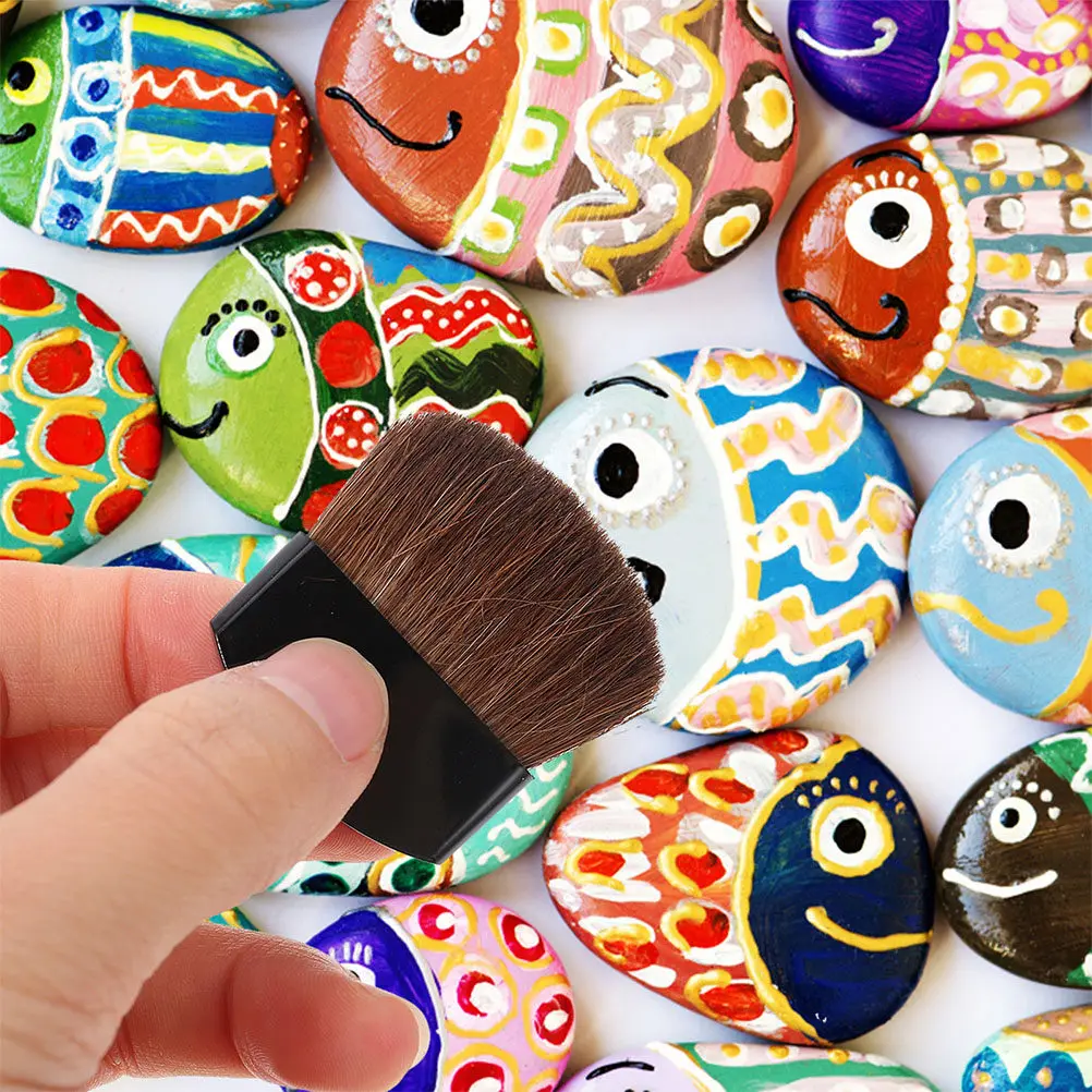 10Pcs Student Painting Brushes Wood Handle Watercolor Drawing Tools Oil Painting Supplies for Women Teachers Artists