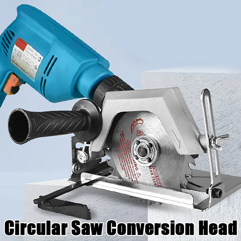 

4Inch Circular Drill Saw Conversion Head Adapter Portable Electric Circular Saw For Wood Home Hardware Power Tool Accessories