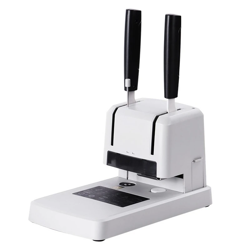 Certificate binding machine, punching machine, tender binding into a book, hot melt riveting pipe