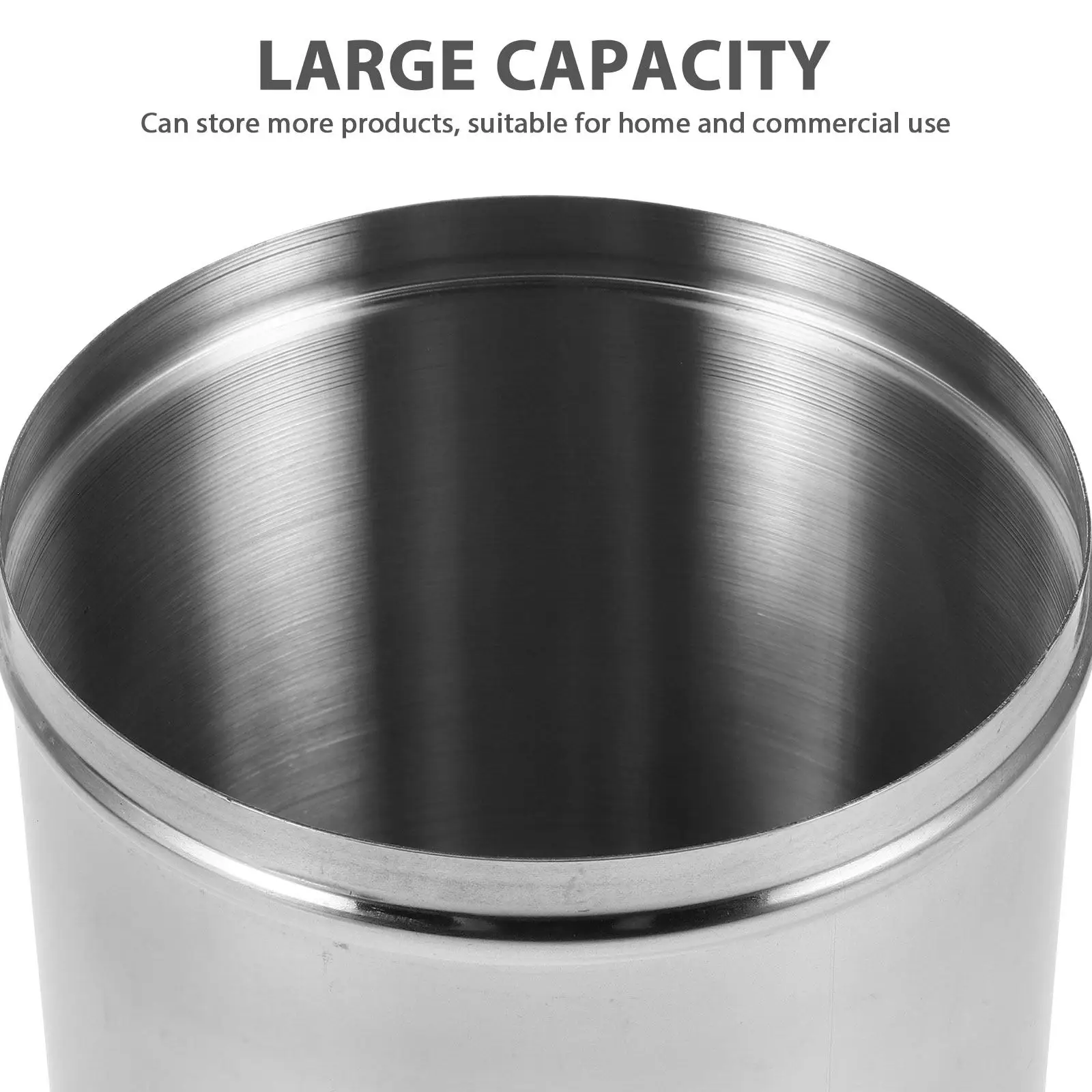 Stainless Steel Jar Sealed Storage Jar Thickened Steel Material 12Cm Diameter for Cotton Balls Ointments Alcohol Airtight