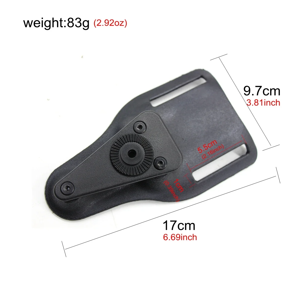 Tactical Mid-Ride Leg Belt Platform Gun Holster Paddle Adpater Belt Loop Pistol Holster Accessories For QLS Quick Release Kit