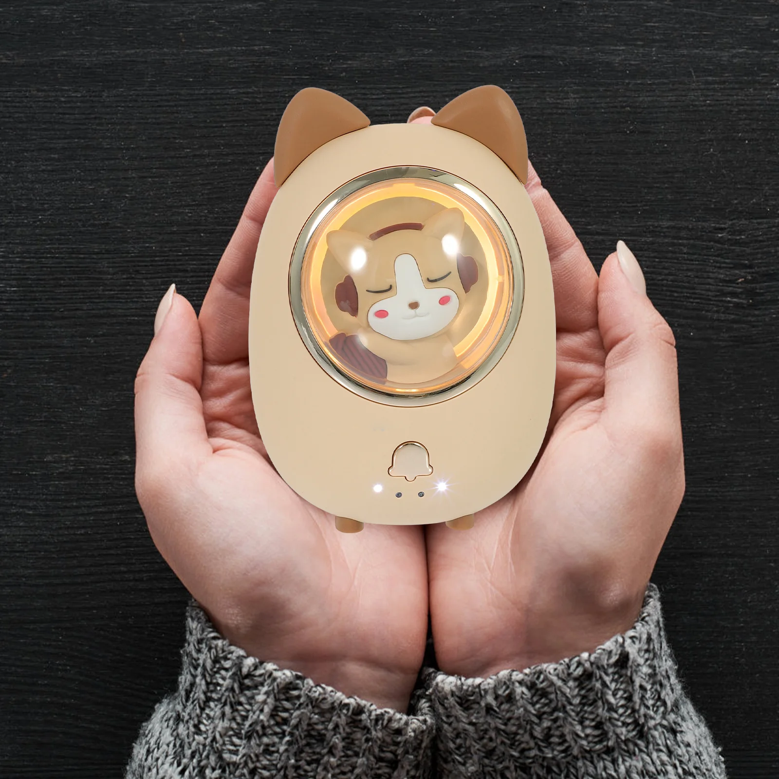 

1Set USB Hand Warmer Mini Portable Cartoon Animal Warmers Rapid Heating Rechargeable Power Bank Cute Pocket Warmer for Winter