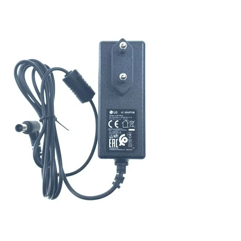 1Pcs LCAP16B-E Charging Cable For LG Monitor 19V  1.7A 2.1A European Standard Power Adapter