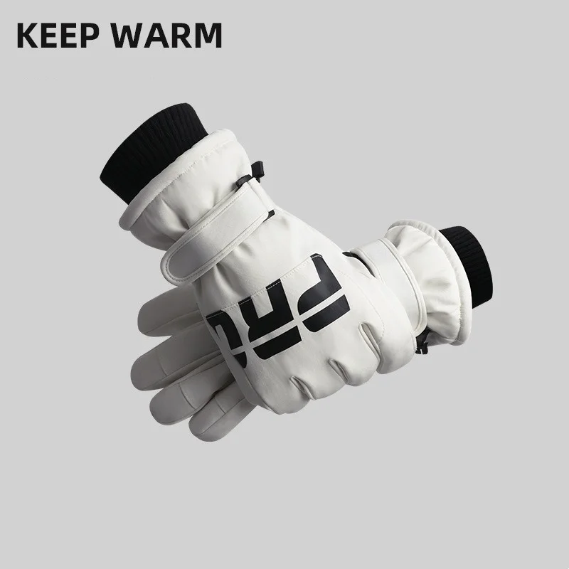 Men\'s AND WOMEN\'S Professional Winter Warm Skiing Gloves, Warm Snow Gloves, Waterproof Motorcycle Gloves, Smile 506 Touch Screen