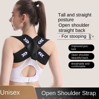 Adjustable Adult Corrective Belt Back Shoulder Open Shoulder Posture Corrector Belt Anti-camel Prevention Humpback