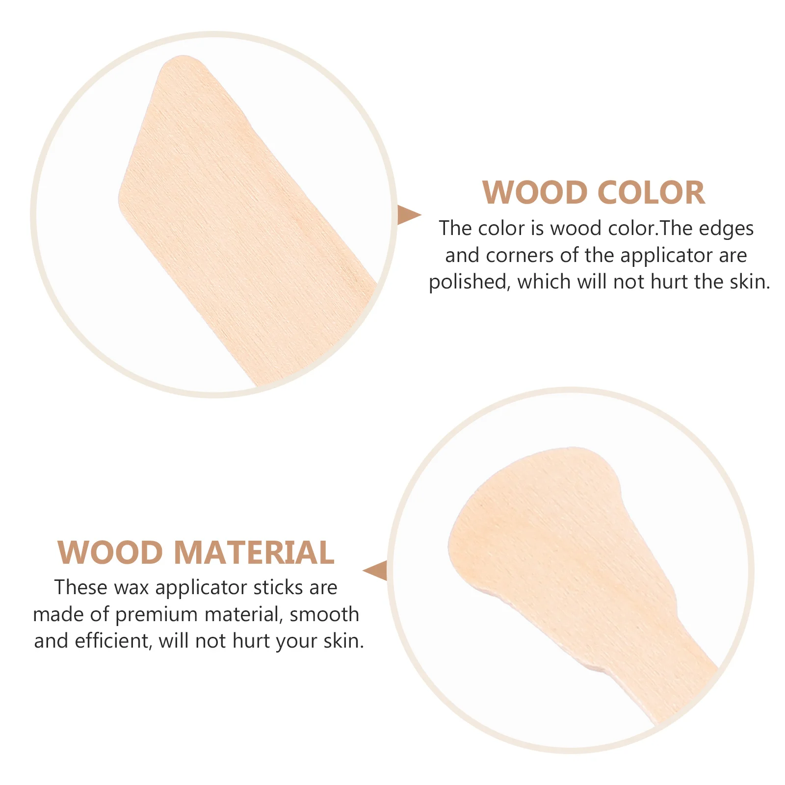 

150Pcs Wax Applicator Sticks Premium Smooth Body Hair Removal Tool for Depilation Waxing and Cream Application Body Beauty Stick