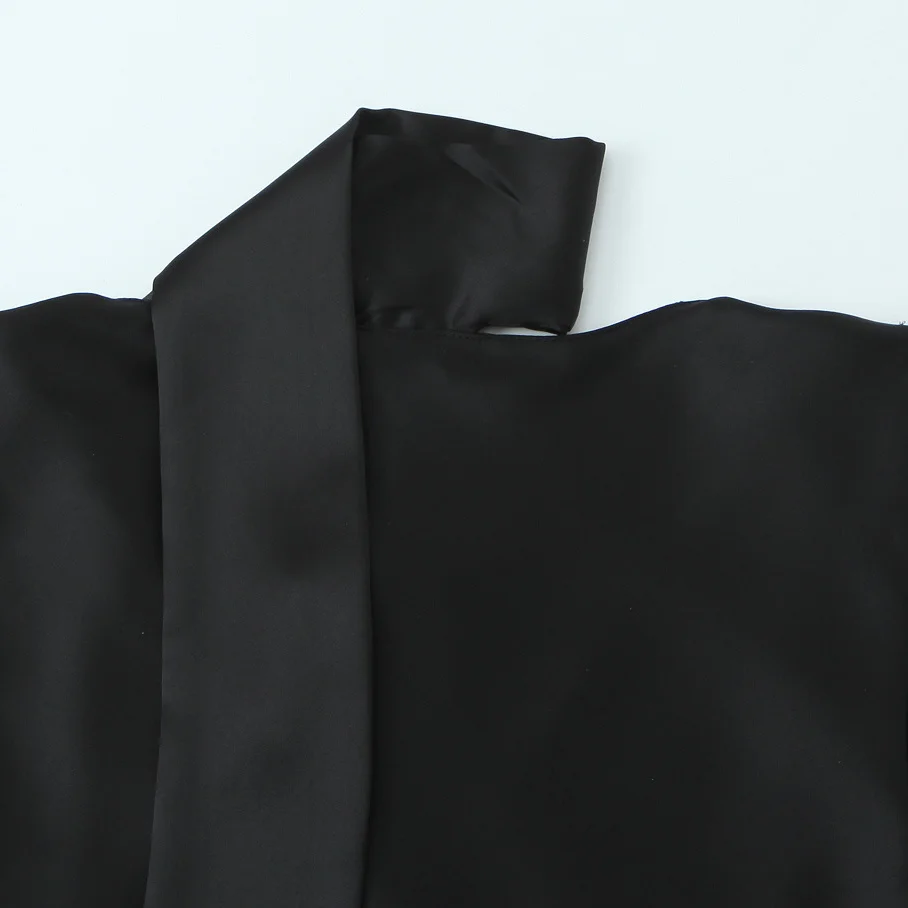 KASLEAD جديد إمرأة Faion بسيط الحرير الساتان يشعر وشاح irt الشارع Sle ألياف البوليستر طويلة Sve عالية طوق الشتاء