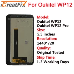 100% Tested For OUKITEL WP12 WP12 Pro LCD Display + Touch Screen Digitizer Assembly Replacement +Tools 5.5 Inch OUKITEL WP12 LCD