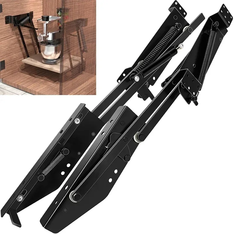 Lifting Hardware Food Storage Device Spring Loaded and Appliance Stand Shelf Kitchen Cabinet Mechanism Mixer Lift up