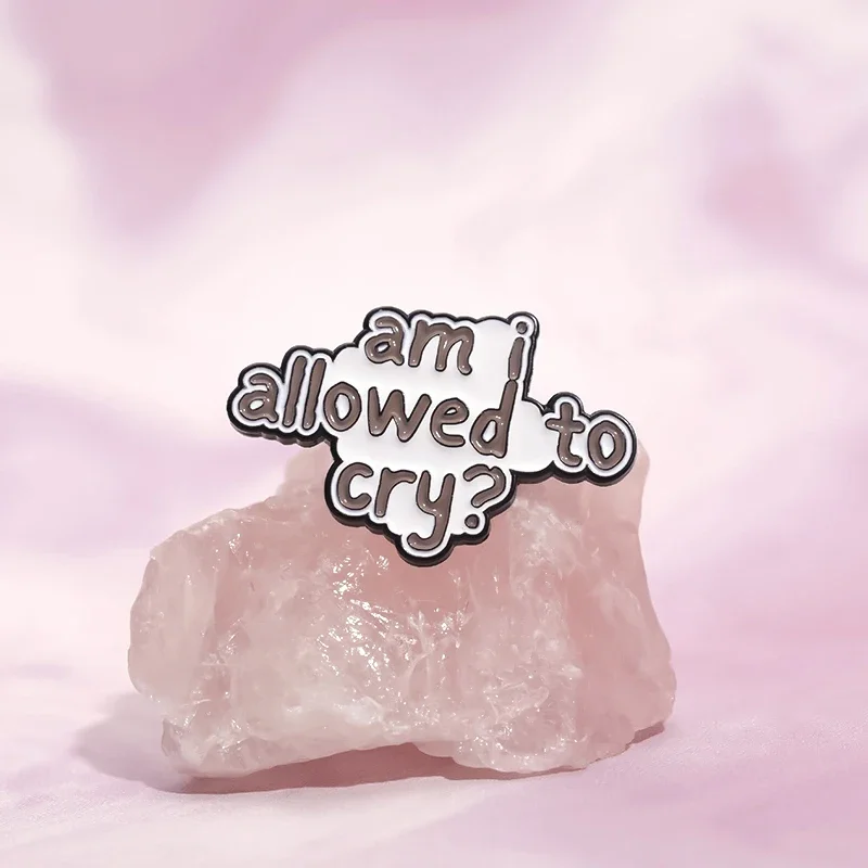 Funny Quotes Enamel Pins TTPD Typewriter I Cry A Lot But I Am So Productive Brooch Clothes Lapel Badge Women Singer Jewelry Gift
