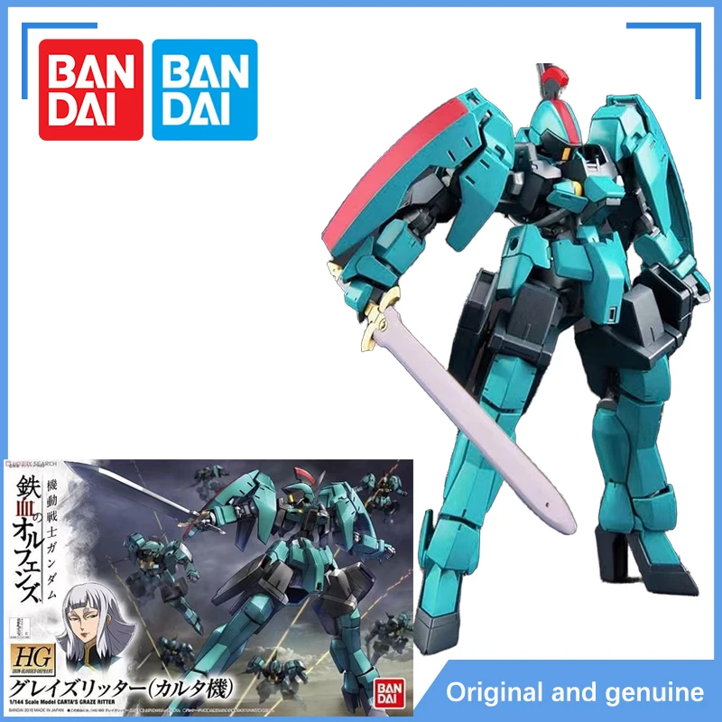 In Stock Bandai Original Gundam Kit Anime Figure HG 1/144 SCALE MODEL CARTA'S GRAZE Action Figures Collectible Toys Gift