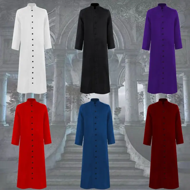 

Medieval Monk Robe Wizard Priest Cosplay Costume Halloween Death God Long Robe Role-playing Outfit for Women Spring 2026