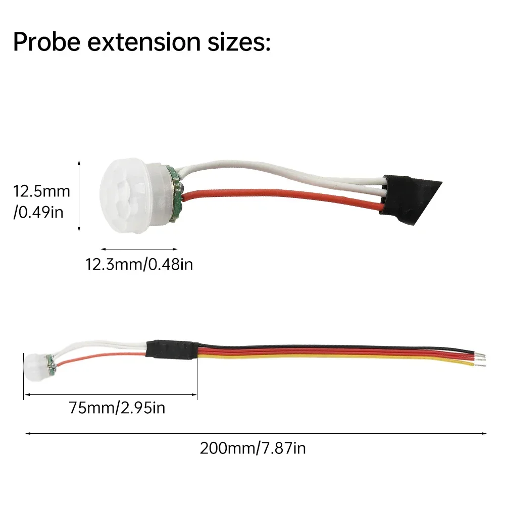 1/5PCS DC 3-24V PIR Motion Sensor Light Switch Human Body Detector Time Delay Mode Adjust Infrared Sensor Auto Control