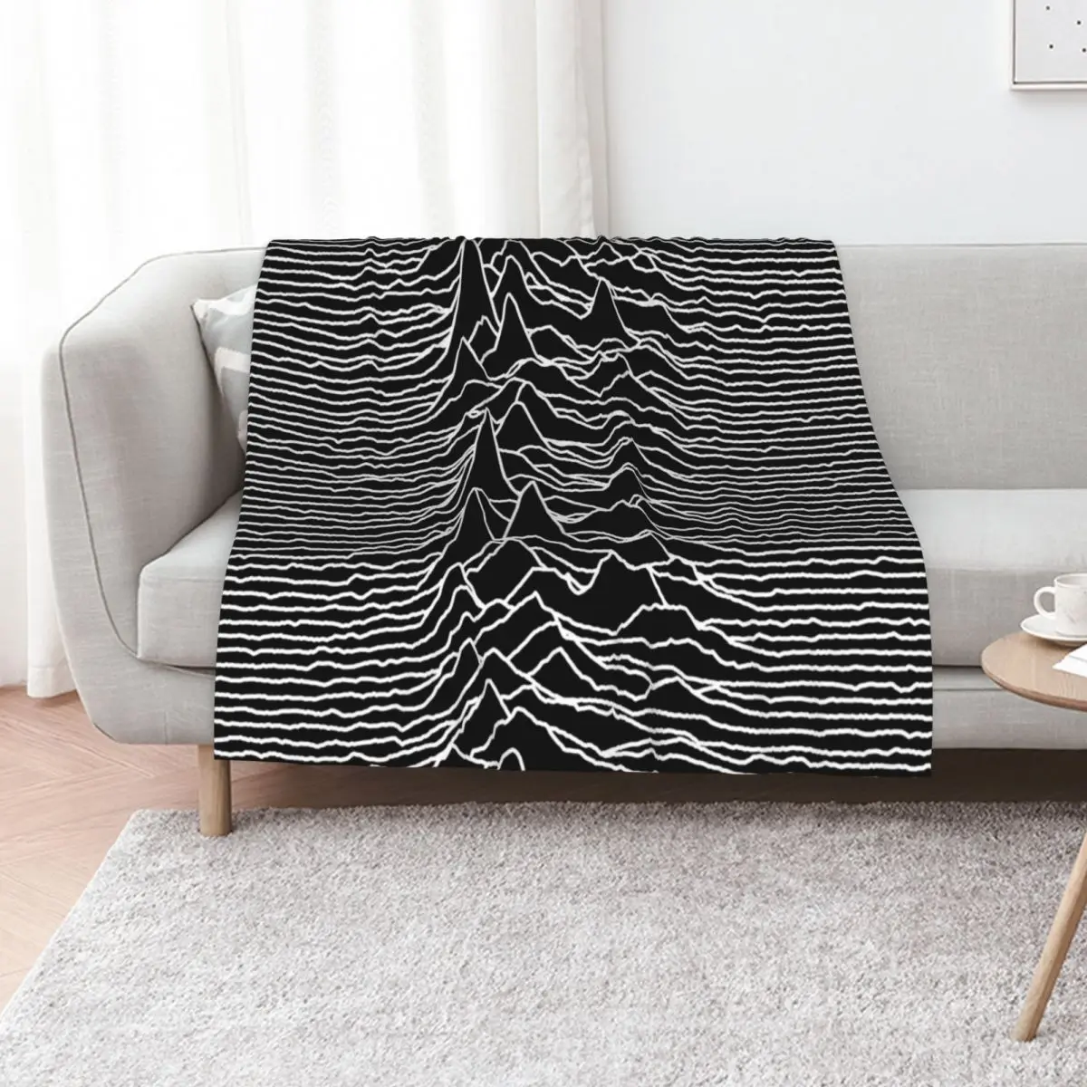 Unknown Pleasures[D01] Throw Blanket For Decorative Sofa Flannels Soft Plush Plaid Moving For Sofa Thin Blankets