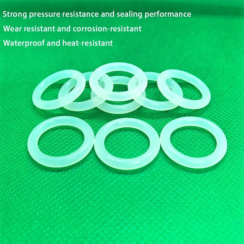 VMQ CS3.1/3.5mm white silicone sealing ring, food grade silicone insulation molded sealing O-ring, silicone ring OD9-300mm