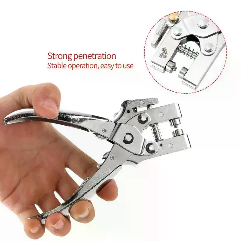 5mm Metal Eyelets Punching Grommet Eyelet Pliers Kit Leverage Pliers Installation Tools For Leather Belts Crafts Shoes Bags