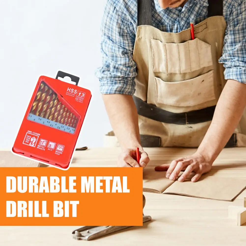 

Набор сверл из высокоскоростной стали для сверхмощных стальных сверл с покрытием для устойчивого к коррозии сверления, широко используемое спиральное сверло