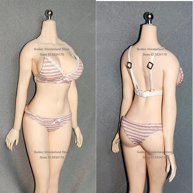 متوفر في المخزون 1/6 مقياس حزام القوس أفقي مخطط الملابس الداخلية مجموعة أنثى الجندي مجموعة البرازيلي السروال ل 12 ''TBL عمل الشكل #5