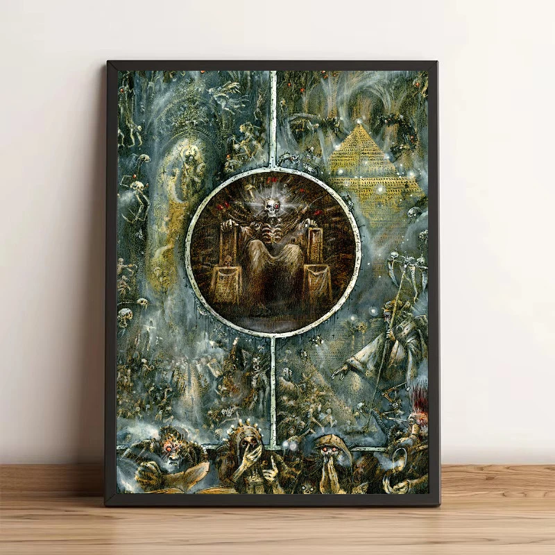 John-Blanche Dark Horror Fantasy World Demon Bloody Angel Illustration Poster Canvas Painting Wall Art Pictures Home Decor