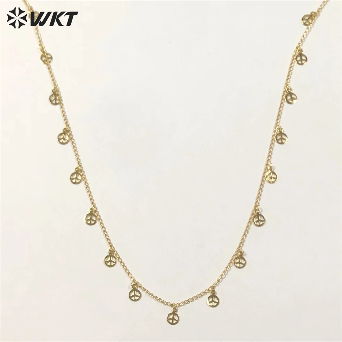 

WT-BFN032 WKT Cute Fine Chains Necklace Round Shape Necklace Fashion Choker Jewelry Making Components 18inchs Wholesale